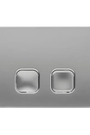 Più Venduto Placca cassetta wc Oli serie Plain in abs satinato con doppio scarico