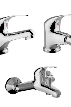 Acquista Ora Set miscelatori lavabo bidet e vasca Italia in ottone cromo