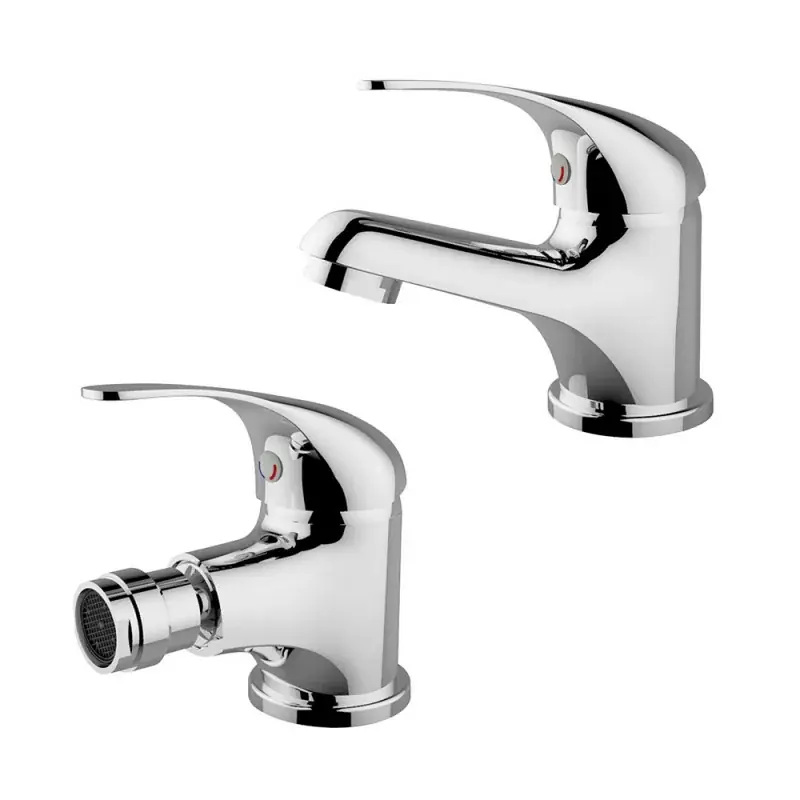 Set Miscelatori lavabo bidet serie Italia in ottone cromo Consegna Rapida
