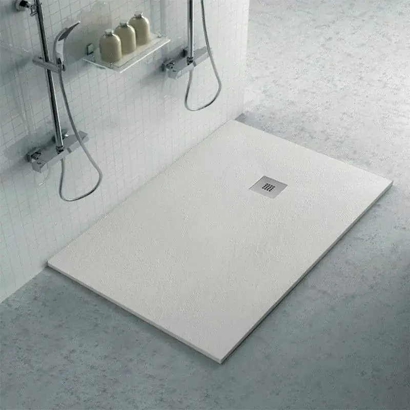 Di Tendenza Piatto doccia in resina 80x120 rettangolare Karen grigio pietra