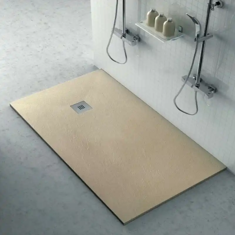 Piatto doccia filo pavimento Karen 70x170 in resina pietra tortora A Buon Prezzo