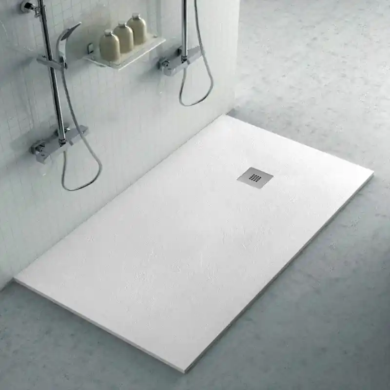 Spedizione Espresso Piatto doccia in resina 80x170 rettangolare Karen bianco pietra