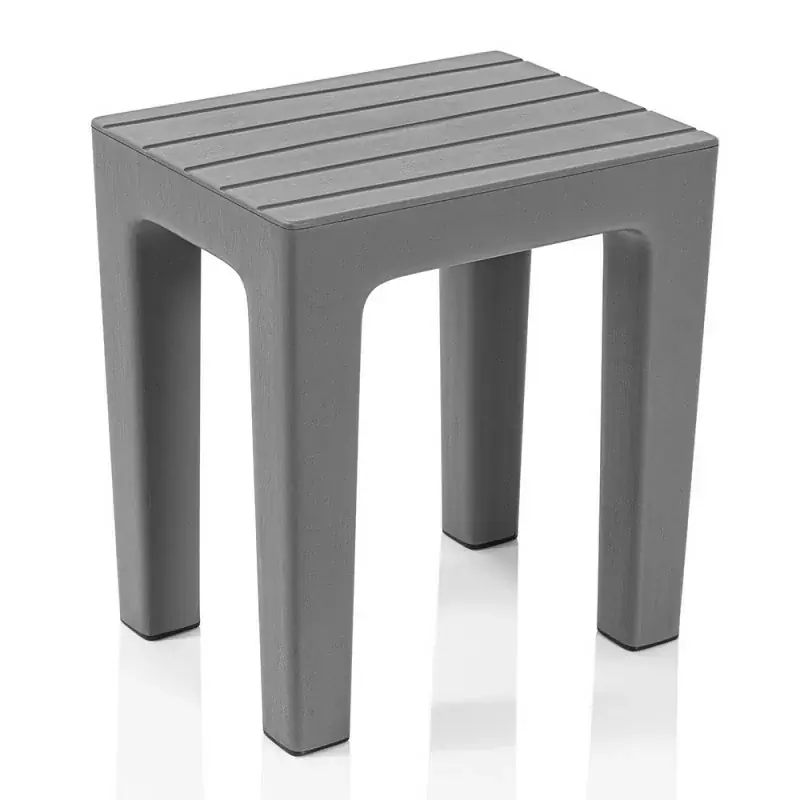 Offerta Speciale Lello lo sgabello multiuso ad alta resistenza grigio con effetto legno