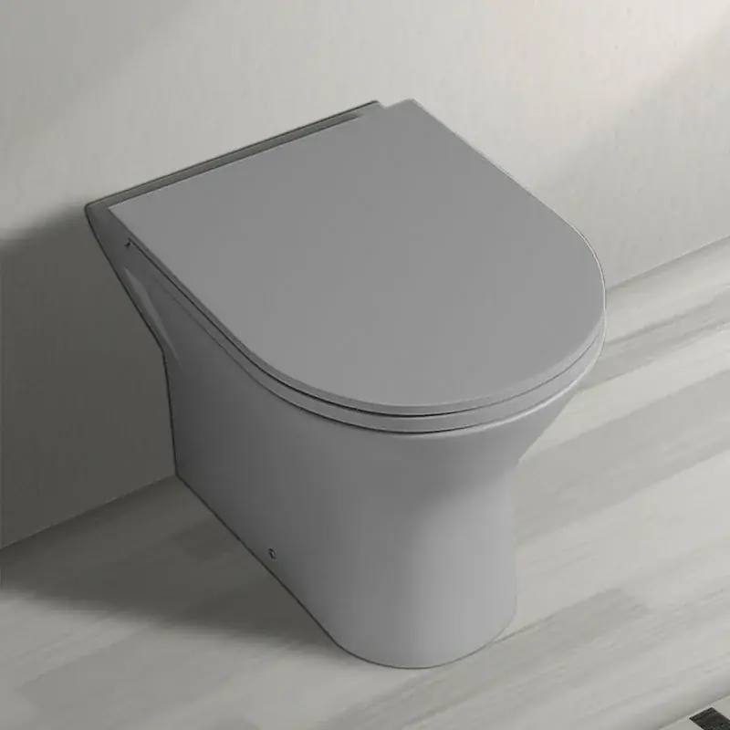 Spedito Oggi Vaso filomuro serie Feeling senza brida in ceramica grigio opaco