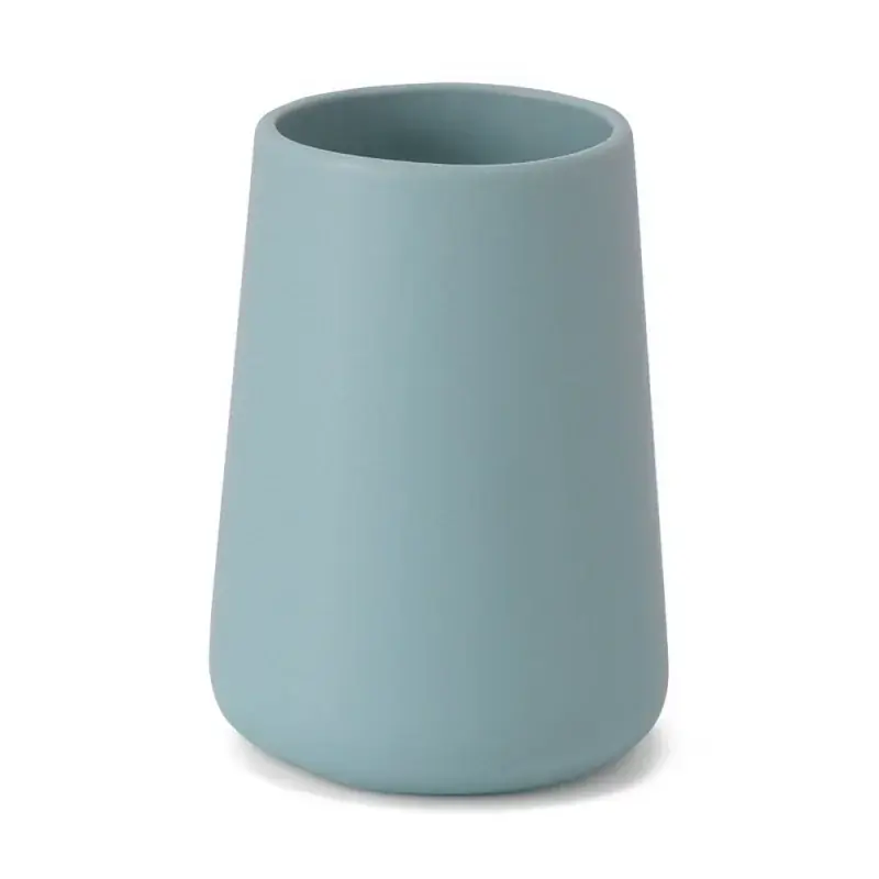 Promozione Porta spazzolini bagno turchese e cromo in ceramica Sidney