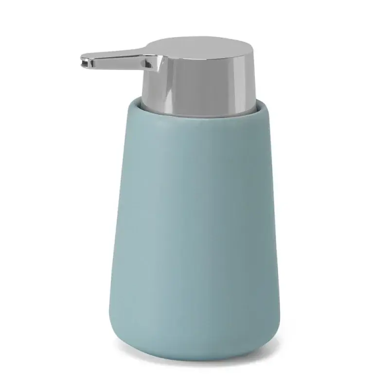 Solo Oggi Dispenser sapone turchese e cromo in ceramica antibatterica Sidney