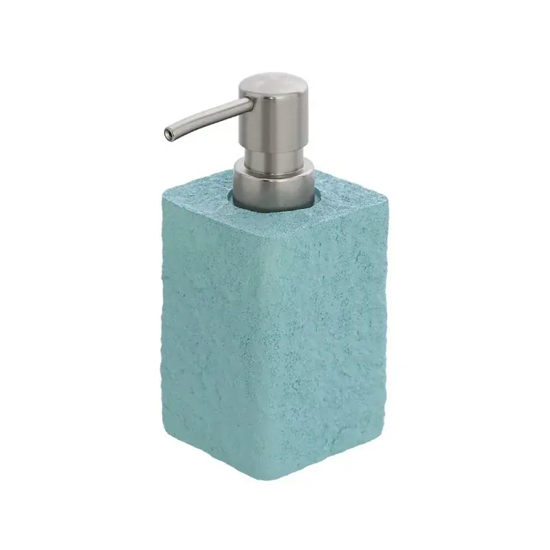 Prezzo Di Fabbrica Dispenser sapone liquido in poliresina turchese pastello