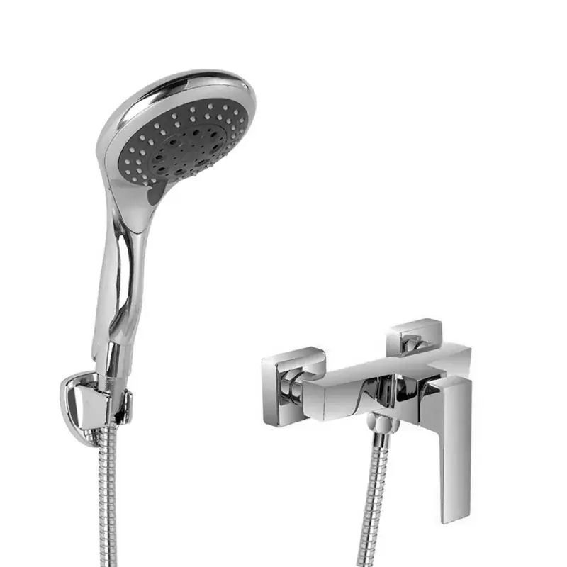 Prezzo Basso Miscelatore doccia esterno Kubo in ottone con kit doccia e flessibile