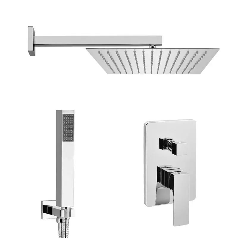 Subito Disponibile Set doccia incasso soffione 25x25 cm e kit doccia completo Kubo