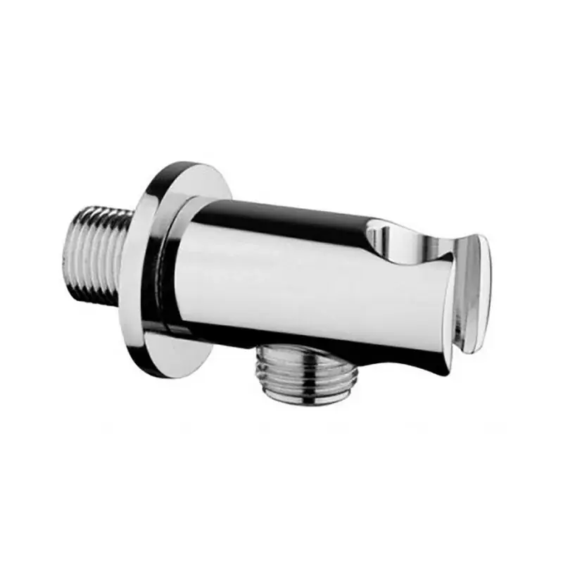 Prezzo Ridotto Presa acqua con supporto per doccetta in ottone cromo design tondo