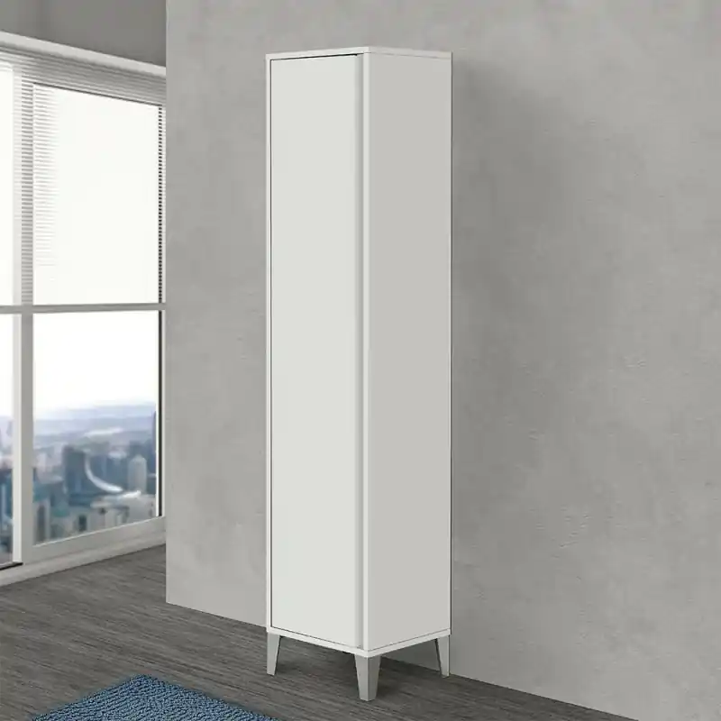 Subito Disponibile Colonna bagno porta scopa da 40 cm linea Way colore bianco lucido