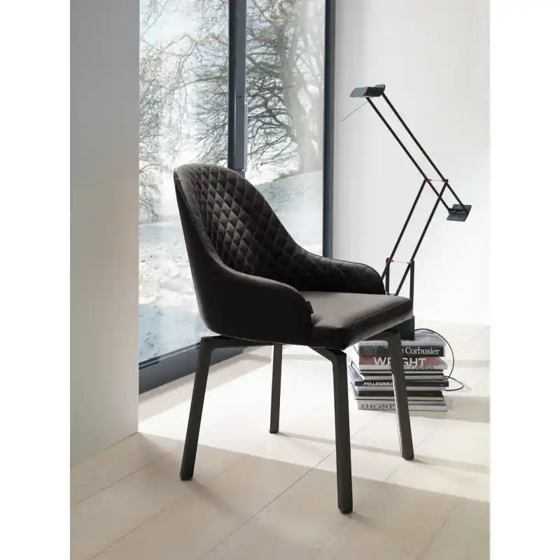Soddisfatti O Rimborsati Ozzio Poltroncina girevole Demetra art. S052 completamente rivestita da H.83 cm