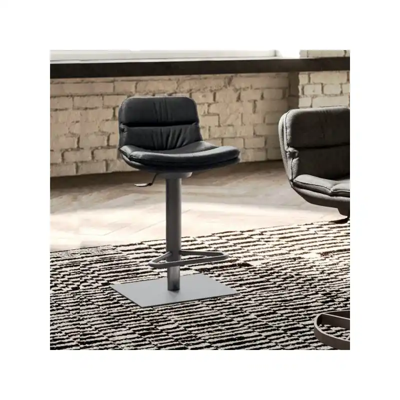 Soddisfatti O Rimborsati Ozzio Sgabello Morris art. S511 struttura in metallo e seduta in tessuto da H.78/104 cm