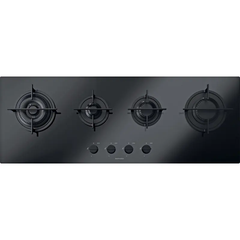 Barazza Piano cottura a gas MOOD 1PMD104N in vetroceramica nero da 110 cm Offerta Lampo