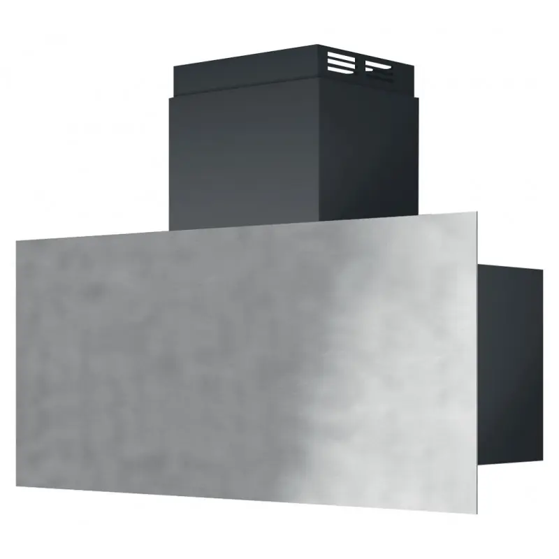 Barazza Cappa a parete UNIQUE 1KUNP91 finitura inox vintage e nero da 90 cm Saldi