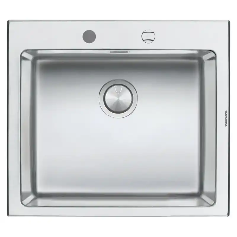 Sconto Barazza Lavello una vasca B_OPEN 1LBO61 finitura inox satinato da 58x51 cm