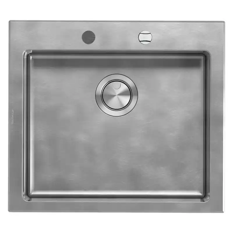 Barazza Lavello una vasca UNIQUE 1LUN61 finitura inox vintage da 58x51 cm Compra Online