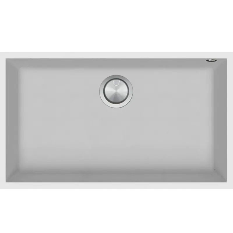 Non Perdere Barazza Lavello sottotop a una vasca SOUL 1QSO81BS finitura b_granite bianco da 72.5x40.5cm