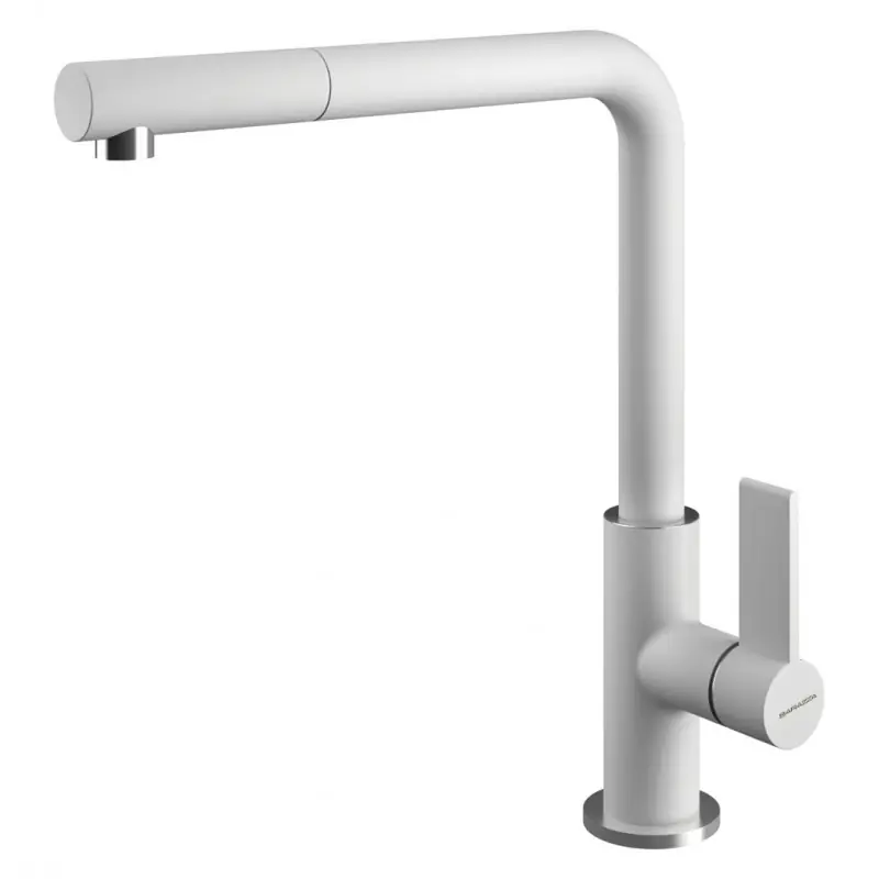 Barazza Miscelatore monocomando con doccia estraibile SOUL DOCCIA 1RUBSODB finitura bianco Compra Oggi Stesso