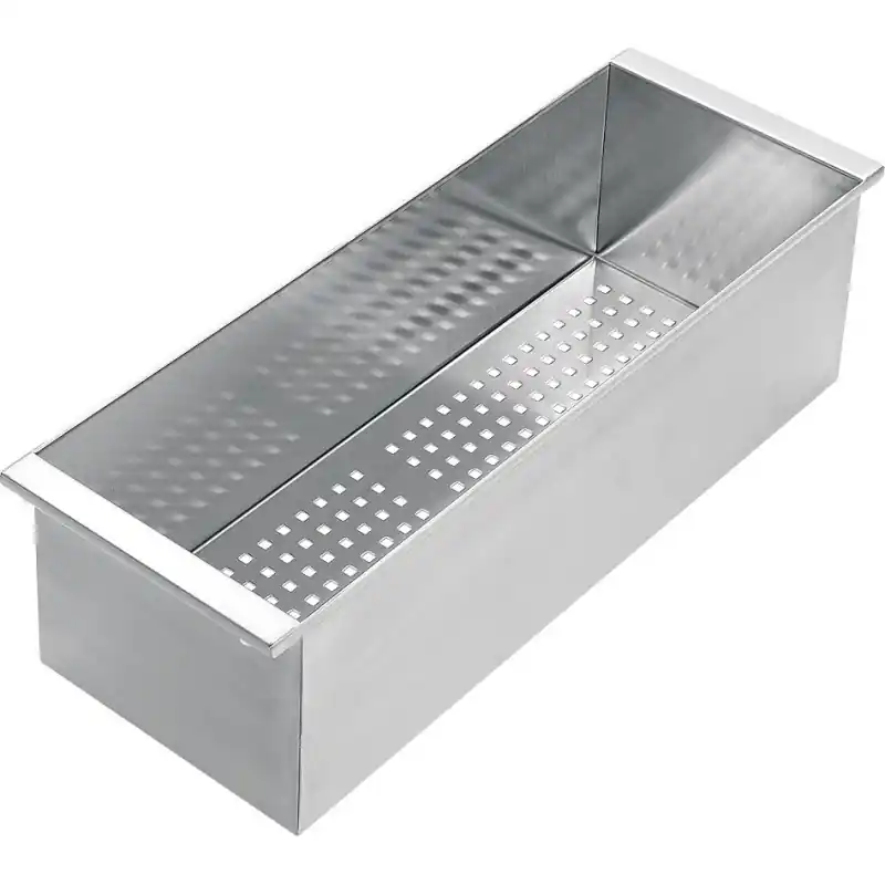 Professionale Barazza Vaschetta forata 1VBF finitura inox da 15x41x12h cm
