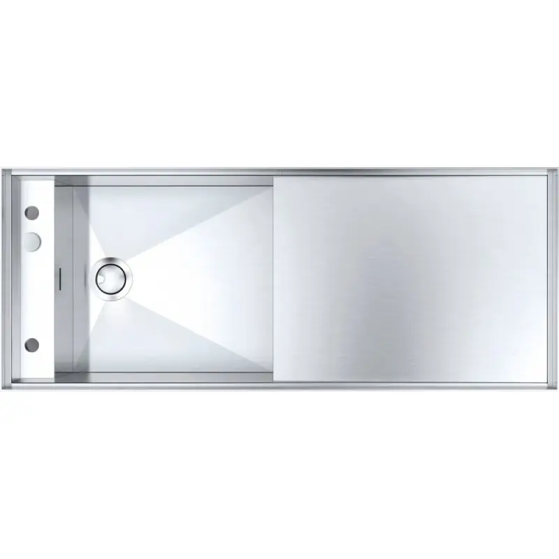 Barazza Lavello una vasca con gocciolatoio LAVELLI MIZU 1LMZ135 finitura inox satinato da 130x52 cm Non Perdere