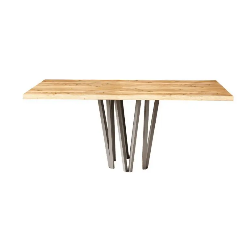 TavoloBello Tavolo fisso Denali con struttura in metallo e piano a scelta da 200x100 cm - Con 2 allunghe optional - VOUCHER EXTRA 19% NEL CARRELLO Solo Oggi