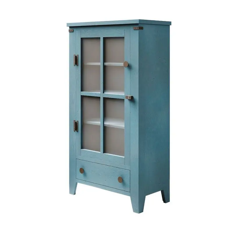Super Prezzo TavoloBello Vetrina Podere in massello da L.80 cm e H.147 cm – 1 anta e 1 cassetto - VOUCHER EXTRA 19% NEL CARRELLO