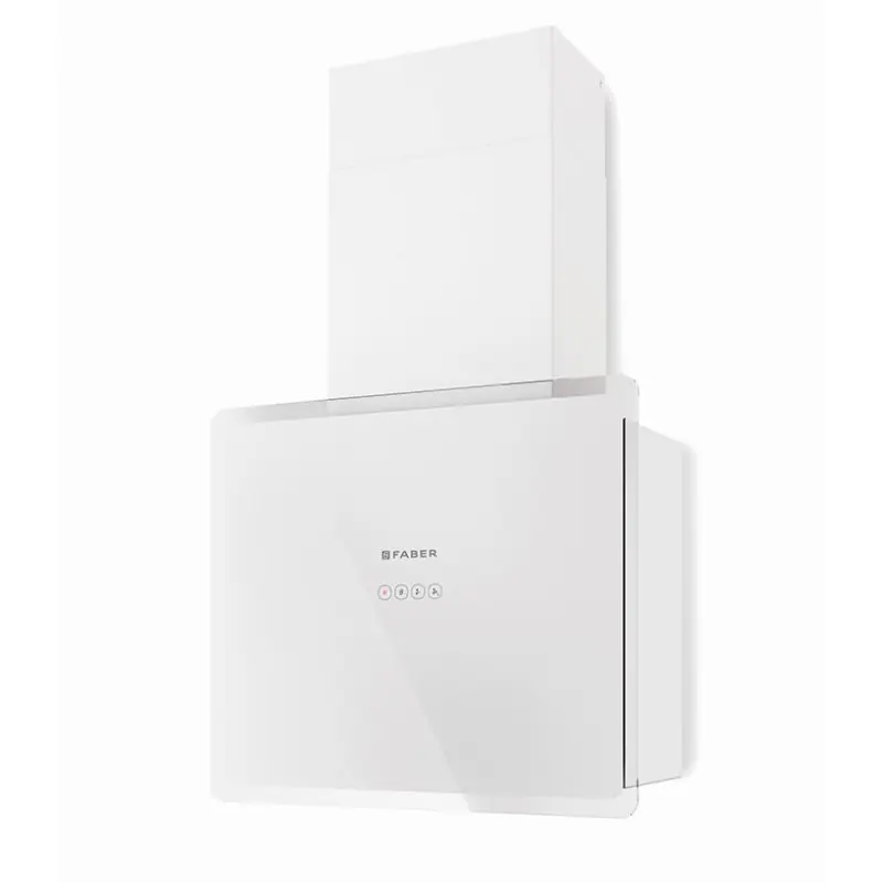 PRONTA CONSEGNA - Faber Cappa a parete GLAM FIT 55 WH 330.0528.301 finitura vetro bianco da 55 cm Compra Adesso