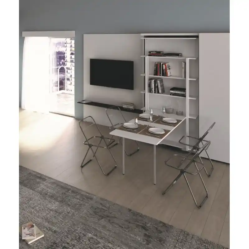SmartBeds Letto singolo girevole a scomparsa LSG TABLE con tavolo da 110 cm Sconto
