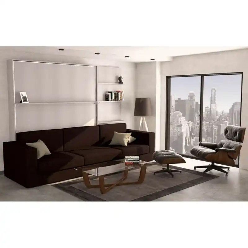 Offerta SmartBeds Letto matrimoniale a scomparsa GHOST BASIC L ad apertura verticale con divano da 292 cm