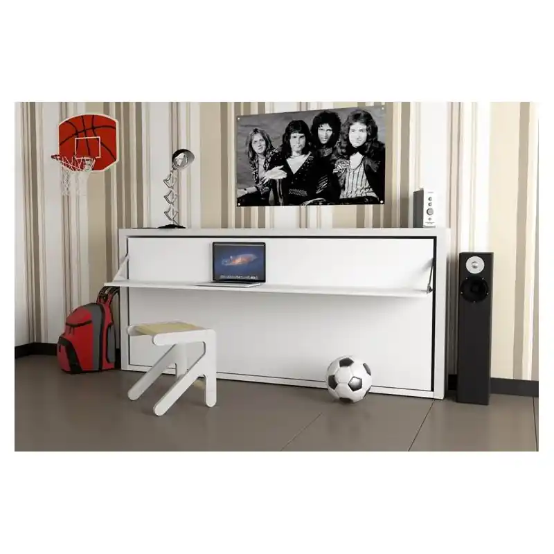 Offerta Del Giorno SmartBeds Letto singolo a scomparsa JOKER con scrivania ad apertura orizzontale da 214 cm