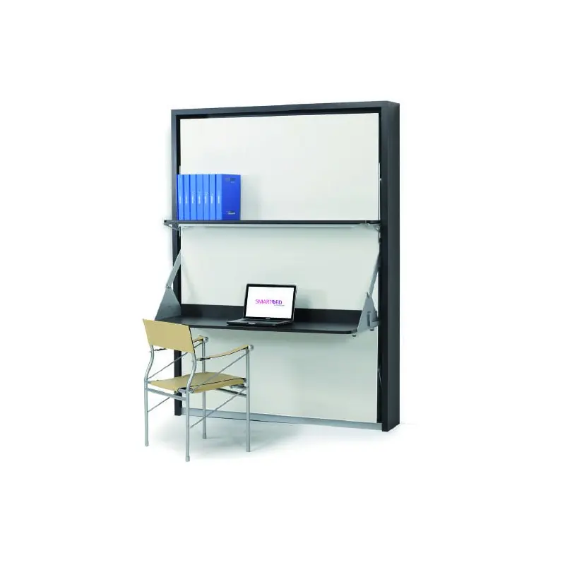 SmartBeds Letto matrimoniale a scomparsa HARRY L con scrivania e mensola ad apertura verticale da 177 cm Novità