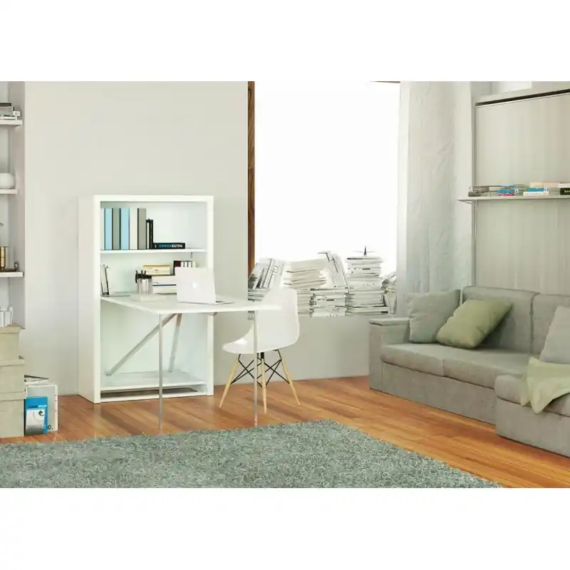SmartBeds Mobile OFFICE con due mensole e piano scrittoio basculante da 88.5 cm Prezzo Ridotto