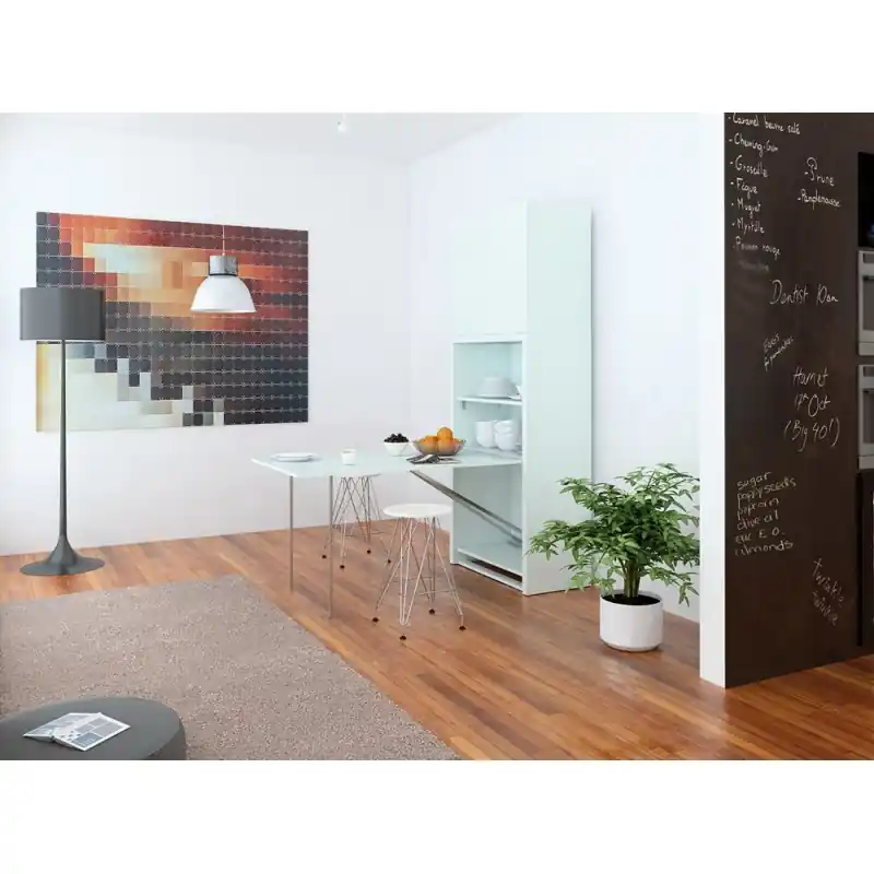 Economico SmartBeds Mobile credenza MIA con due mensole tavolo basculante da 79 cm