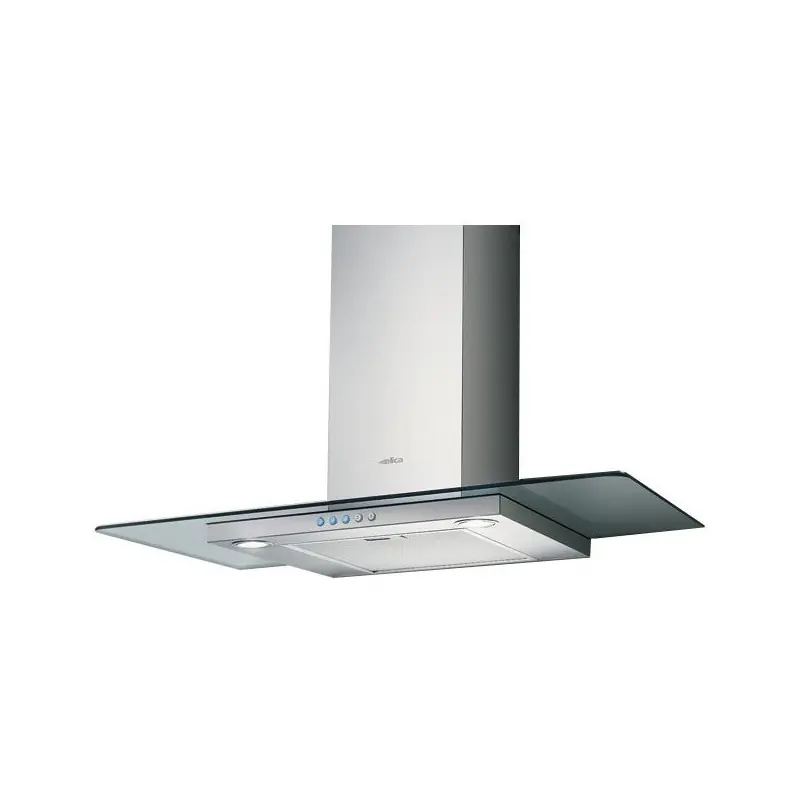Must-Have Elica Cappa a parete FLAT GLASS IX/A/90 68516390A finitura acciaio inox e vetro da 90 cm
