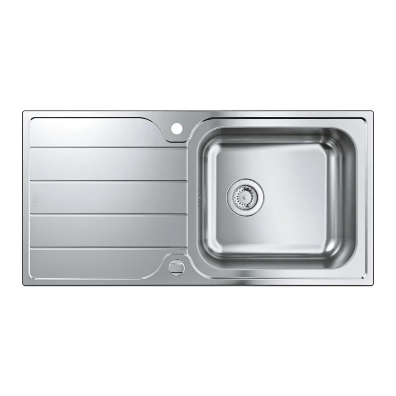 Occasione Grohe Lavello una vasca con gocciolatoio reversibile 31563SD1 finitura acciaio inox da 100x50 cm