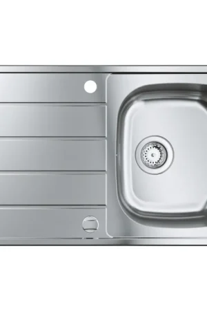 Acquista Ora Grohe Lavello una vasche con gocciolatoioo reversibile 31552SD1 finitura acciaio inox da 86x50 cm