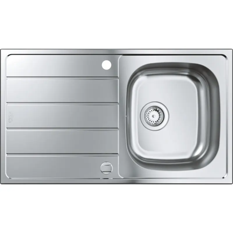 Acquista Ora Grohe Lavello una vasche con gocciolatoioo reversibile 31552SD1 finitura acciaio inox da 86x50 cm