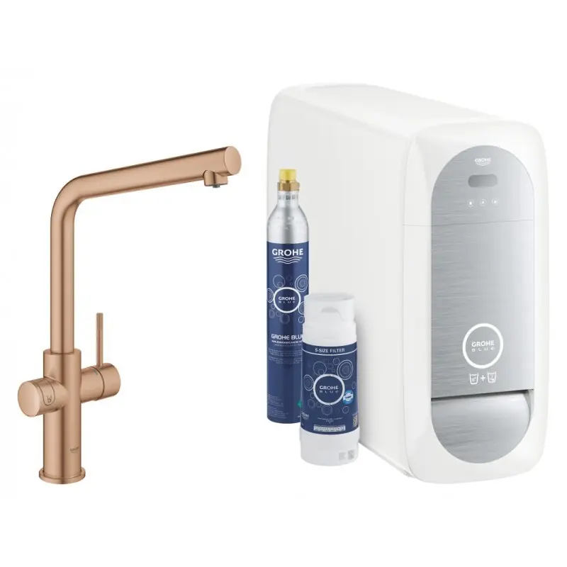 Consegna Rapida Grohe Miscelatore Blue Home monocomando 31454DL1 finitura oro rosa spazzolato
