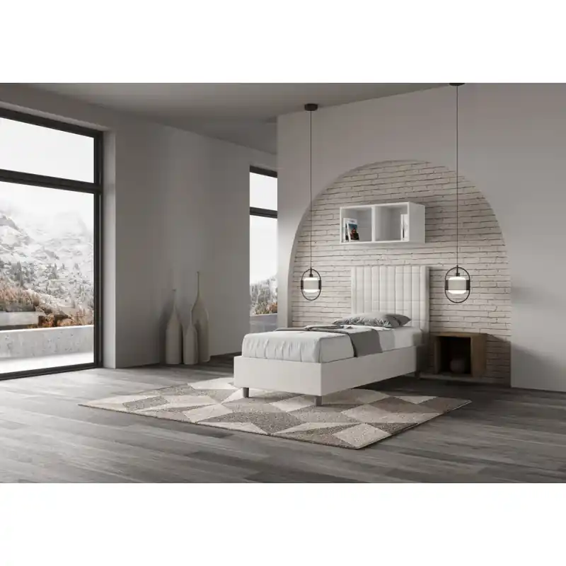 Ityhome Letto singolo Sunny in similpelle da 80 cm Ultimissimo Modello
