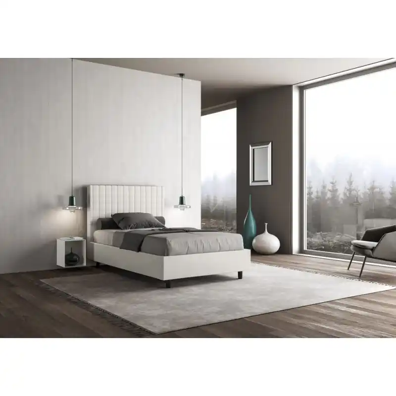 A Buon Prezzo Ityhome Letto una piazza e mezza Sunny in similpelle da 120 cm