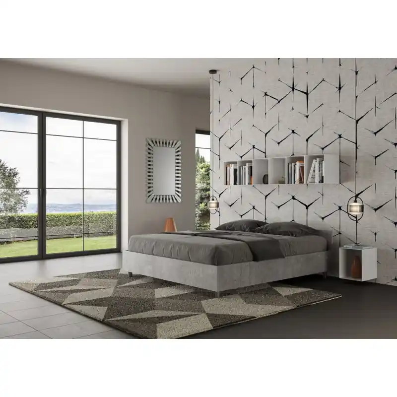 Offerta Del Giorno Ityhome Letto matrimoniale Nuamo in nobilitato da 160 cm