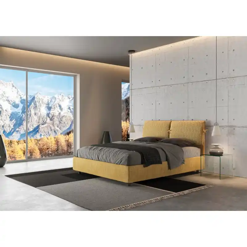 Prezzo Basso Ityhome Letto matrimoniale Mados in tessuto Aragona 3 da 160 cm