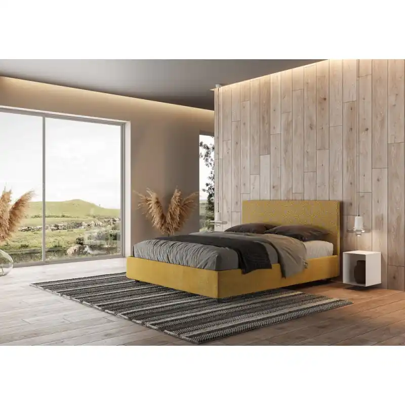 Economico Ityhome Letto matrimoniale Arla in tessuto Era 06 da 160 cm