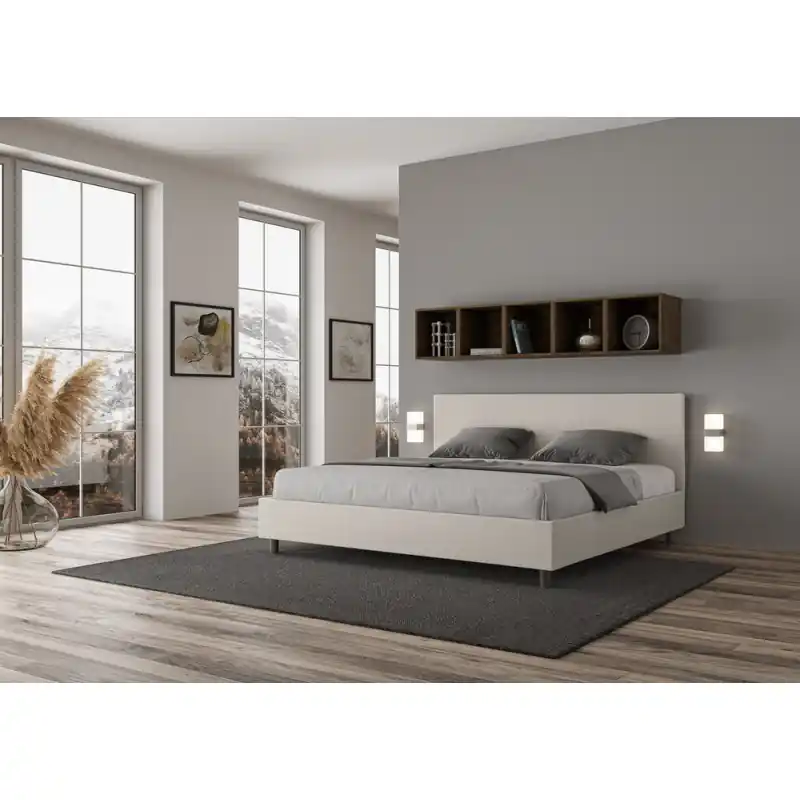 Affare Ityhome Letto super king Adele in similpelle da 200 cm