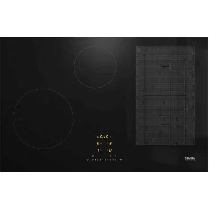 Nuovo Arrivo Miele Piano cottura a induzione KM 7474 FL in vetroceramica nero senza cornice da 80 cm