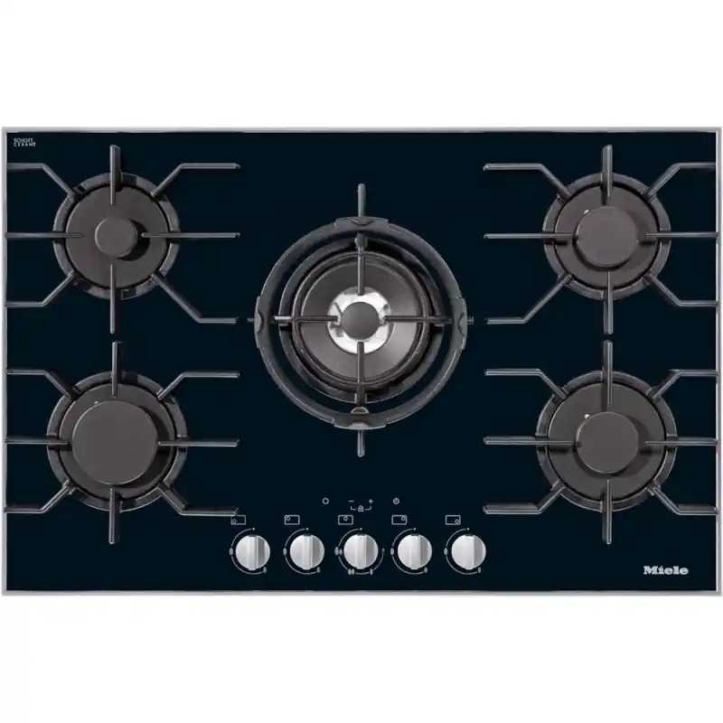 Pagamento Sicuro Miele Piano cottura a gas KM 3034-1 G finitura vetro nero da 80 cm