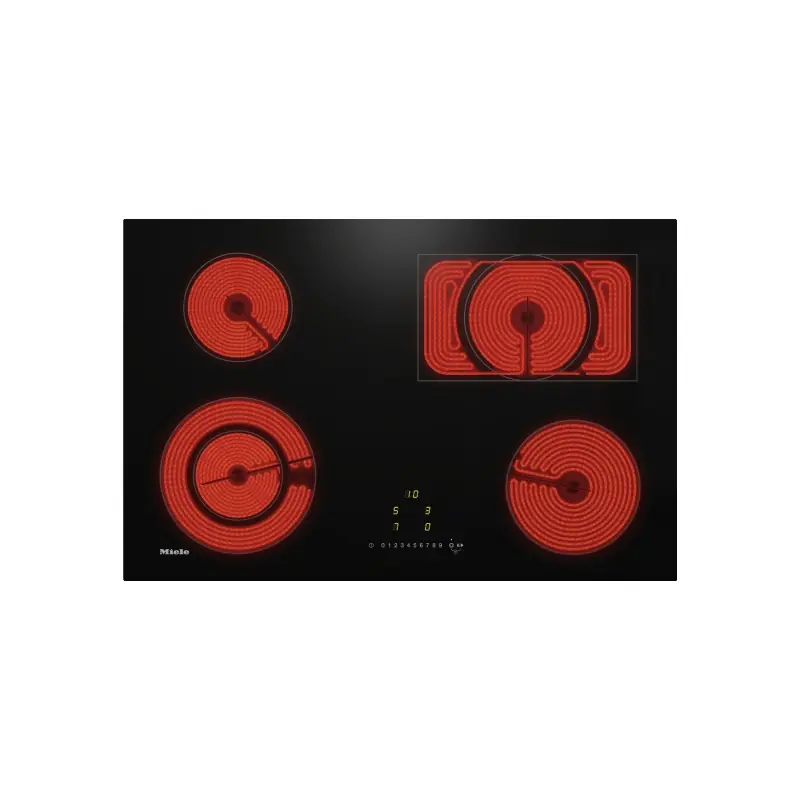 Miele Piano cottura elettrico KM 6523 FL in vetroceramica nero da 75 cm Esclusivo