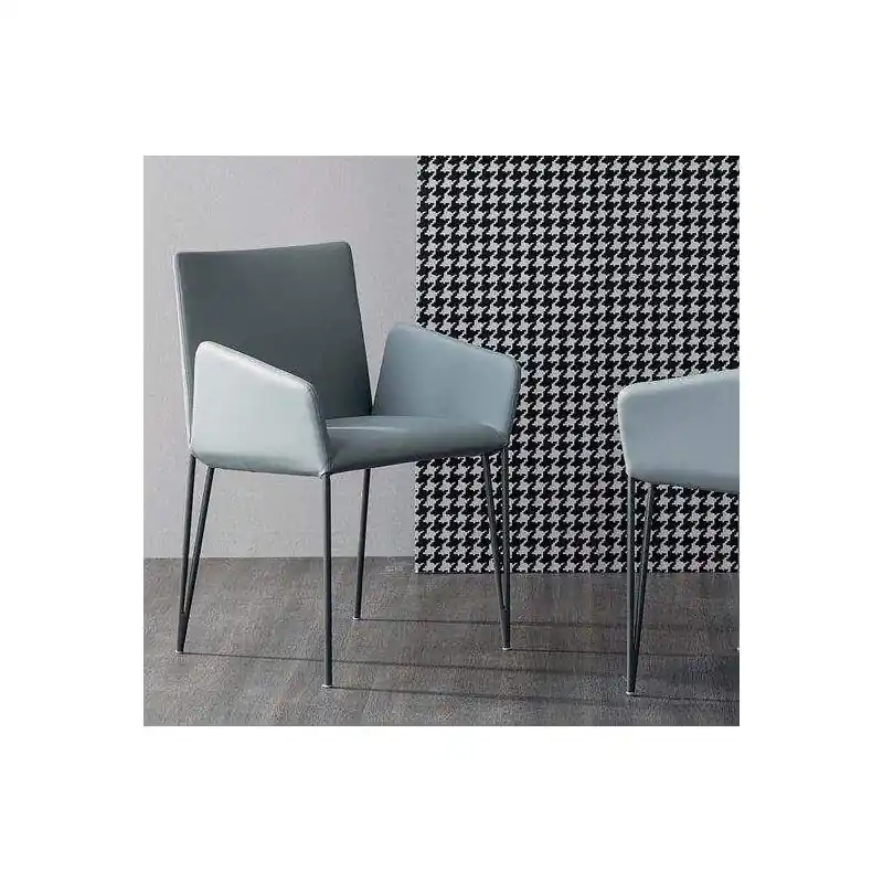 Bonaldo Sedia Miss Filly Up con gambe in metallo e seduta a scelta - Con braccioli Ordina Subito