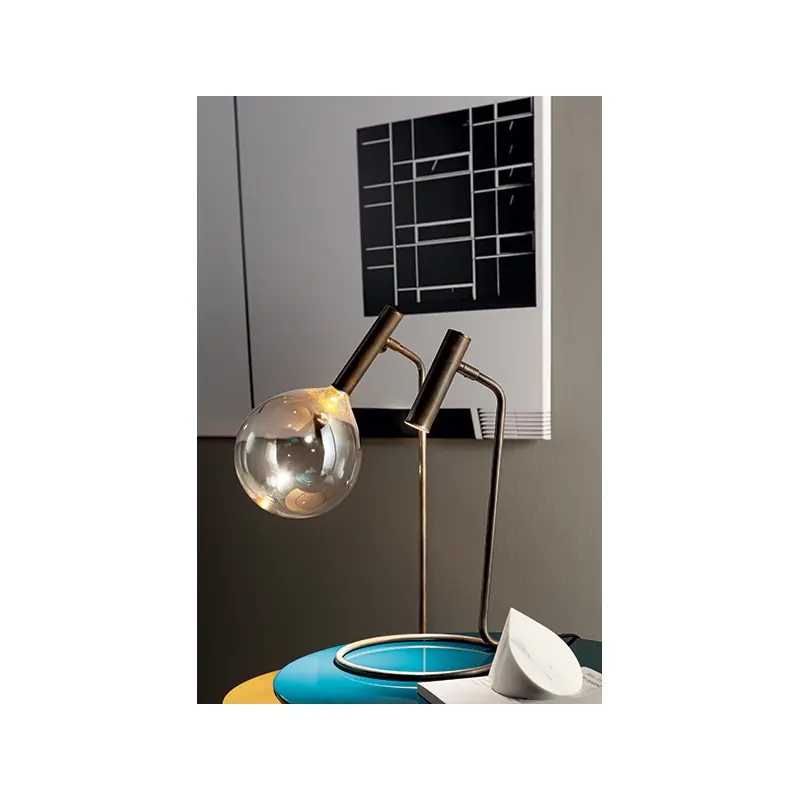 Bonaldo Lampada da tavolo piccola Sofì in metallo ottone brunito Super Prezzo